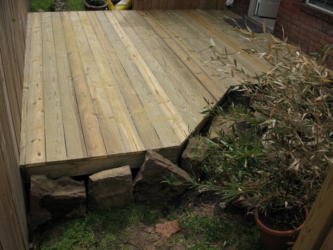 Small deck patio