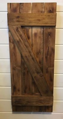 Z Pattern cedar shutter